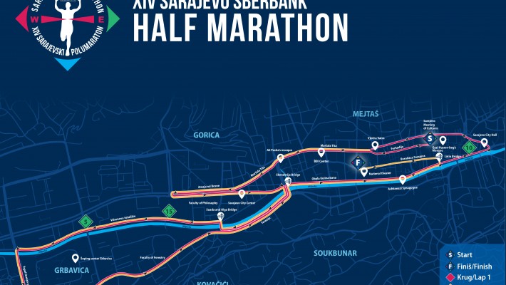 Nova staza Sarajevo Sberbank polumaratona 