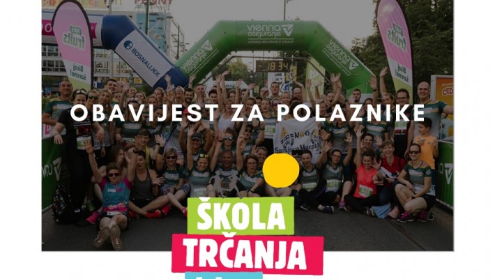 Obavijest o odgađanju početka &Scaron;kole trčanja Klix